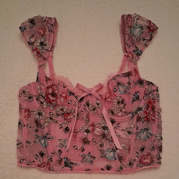 Victoria's Secret Other - Victoria's Secret Floral Pink Corset